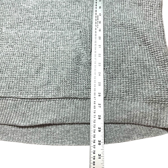 NATURAL REFLECTIONS Cotton Blend Waffle Knit Long Sleeve Hooded Sweatshirt Sz XL - Picture 6 of 8